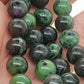 Perle en Zoizite AA  8 mm - à l'unité