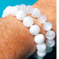 Bracelet au choix en labradorite blanche ou Peristerite
