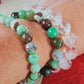 Bracelet en Quartz fantôme - perles de 12/13 mm - Grade AA