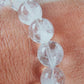 Bracelet en Quartz fantôme - perles de 12/13 mm - Grade AA