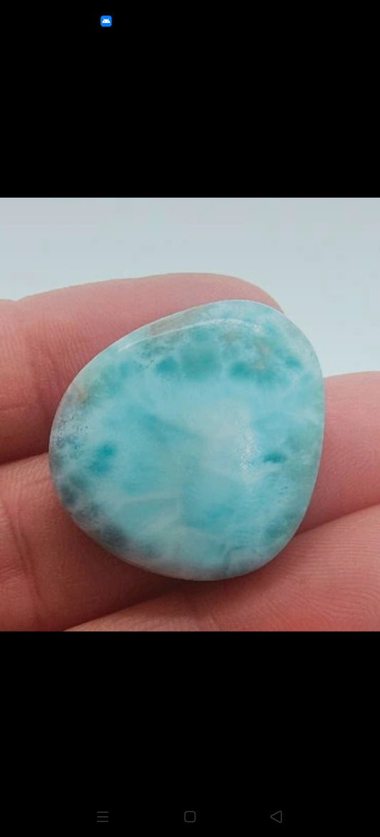 1 cabochon en Larimar pour la création