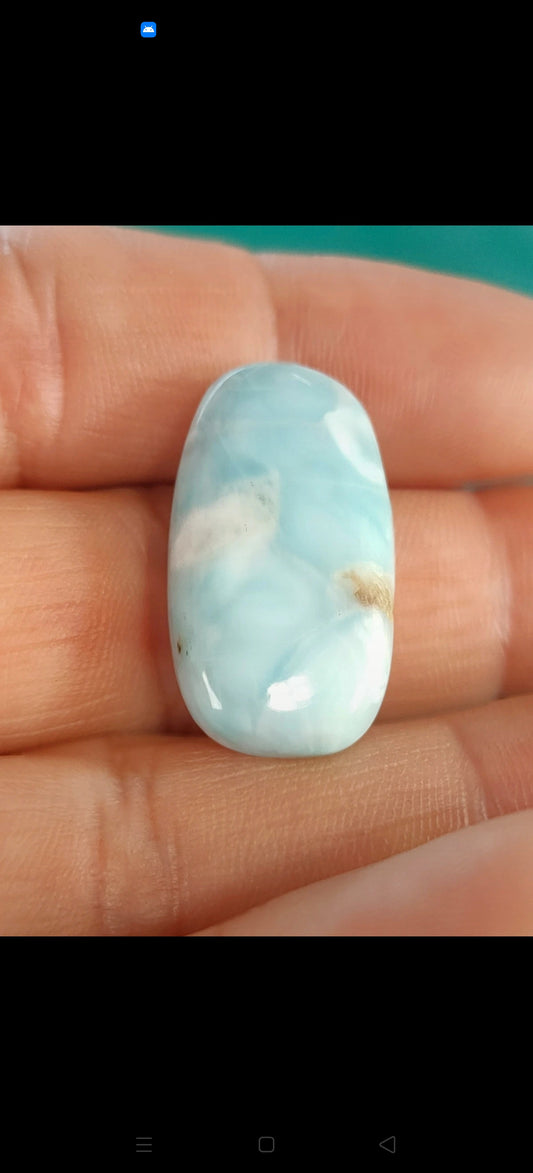 1 cabochon en Larimar pour la création
