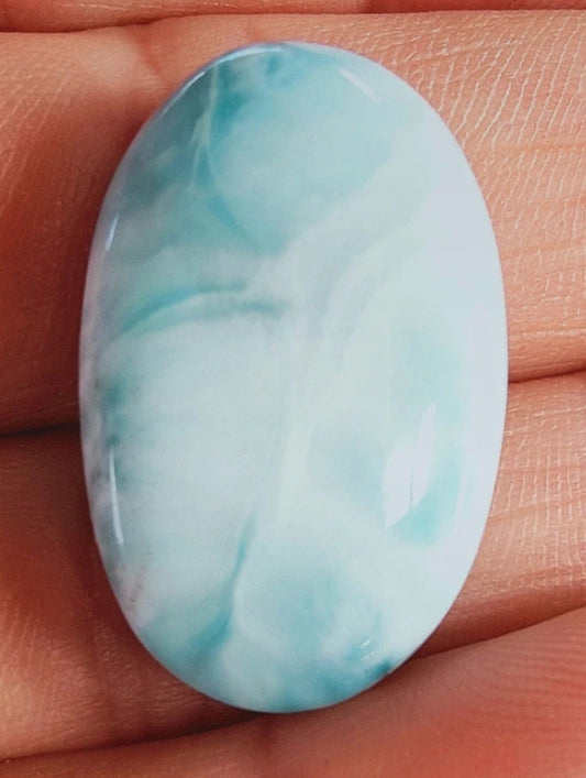 1 cabochon en Larimar pour la création