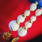 Parure Bracelet et boucle d'oreilles en Howlite blanche