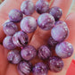 Bracelet en Charoite de Sibérie - perles de 10/11 mm - Qualité AA+