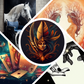 Pack de 78 illustrations pour la création de votre jeu de cartes ou livre