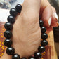 Bracelet en Obsidienne noire  - perles de 10 mm - qualité 💎💎💎💎💎