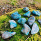 Chrysocolle Shattuckite de Namibie - Pierre roulée - Qualité AA - Environ 30 mm