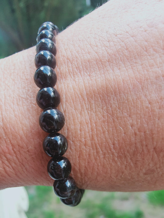 Bracelet en Amphibole  - perles de 6 mm - qualité 💎💎💎💎
