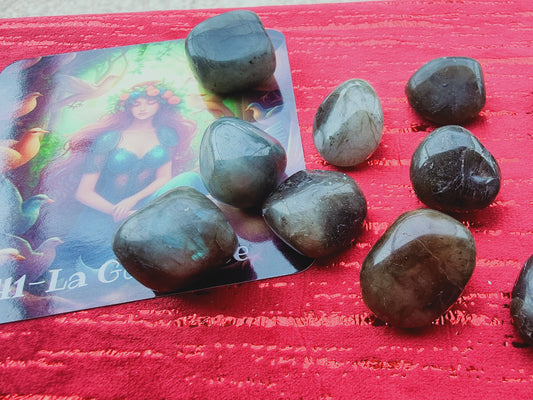 Labradorite - Pierre roulée - Qualité AB - Entre 20 à 25 mm