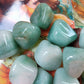 Aventurine verte du Zimbabwe -  Pierre roulée - Qualité A+ - Environ 30 mm
