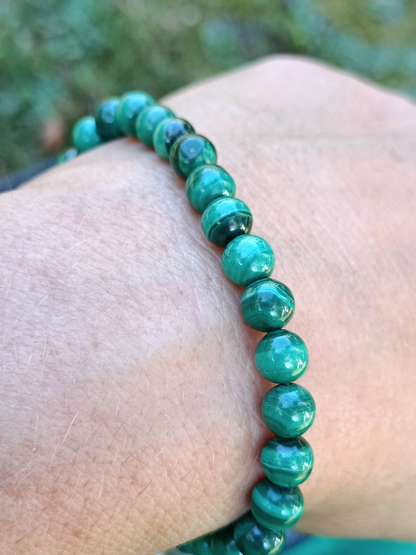 Bracelet en Malachite - perles de 4 mm - qualité 💎💎💎💎💎💎