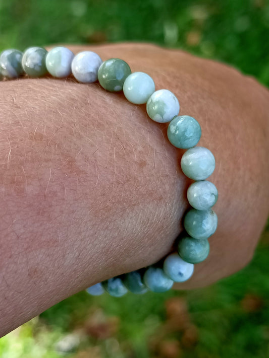 Bracelet en Jade de Hetian - perles de 6 mm - qualité 💎💎💎💎