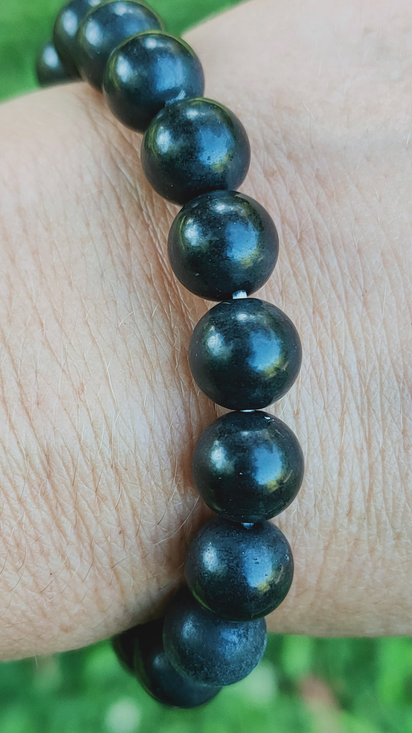 Bracelet en Shungite - perles de 10 mm - qualité 💎💎💎💎