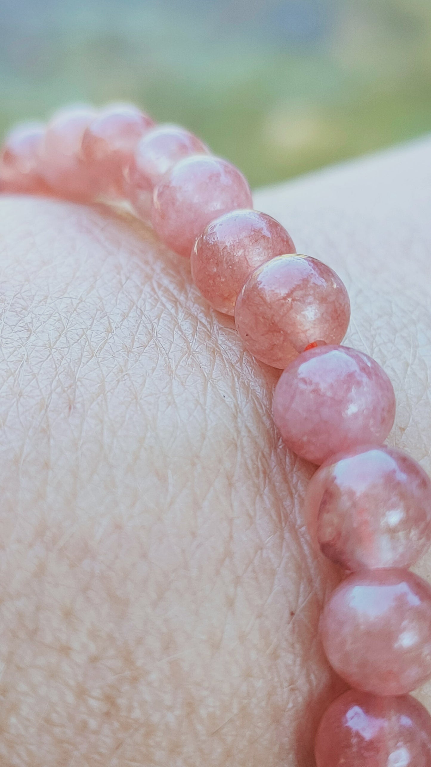 Bracelet en pierre de soleil - perles de 6 mm - qualité 💎💎