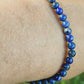 Bracelet en Lapis Lazuli d'Afghanistan- perles de 4 mm - qualité 💎💎💎💎💎
