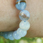 Bracelet en Calcédoine bleue de Namibie - perles de 8 mm - qualité 💎💎💎