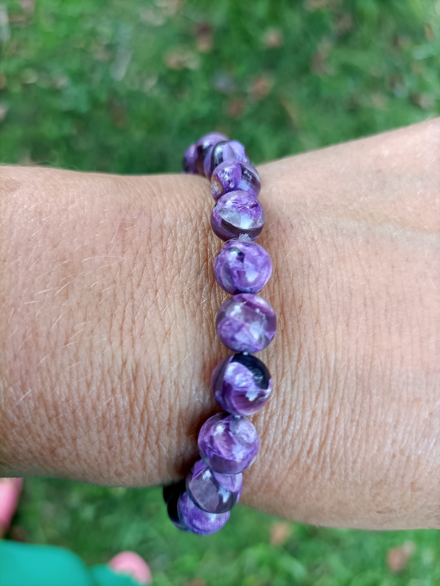 Bracelet en Charoïte  - perles de 10 mm - grade à A+