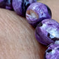 Bracelet en Charoïte  - perles de 10 mm - grade à A+