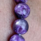 Bracelet en Charoïte  - perles de 10 mm - grade à A+