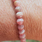 Bracelet en Rhodochrosite d'Argentine  - perles de 5 mm - qualité 💎💎💎💎💎