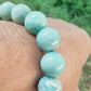Bracelet en Amazonite du Pérou - perles de 10 mm - Qualité 💎💎💎💎