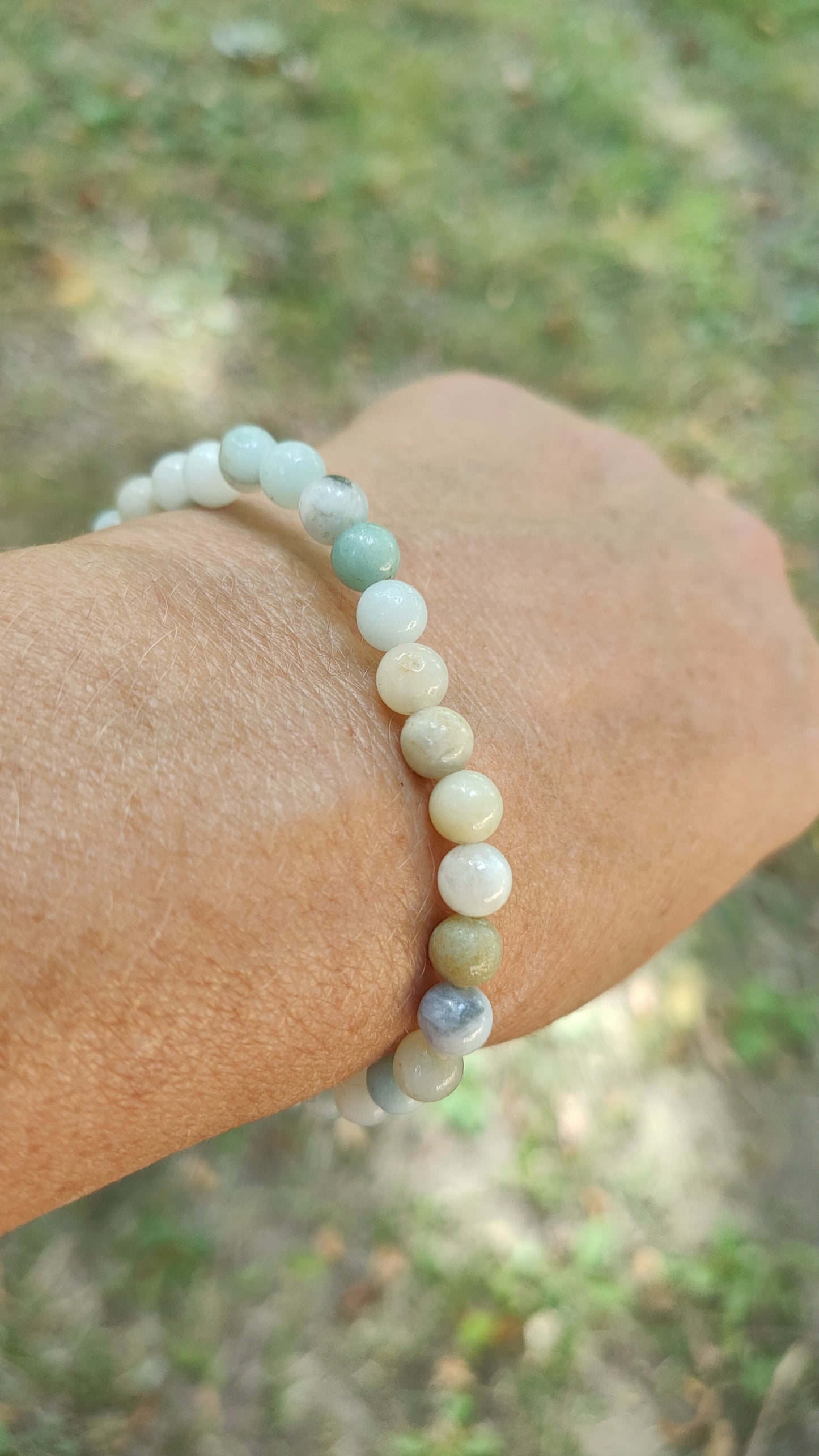 Bracelet en Amazonite du Pérou - perles de 6 mm - Qualité 💎