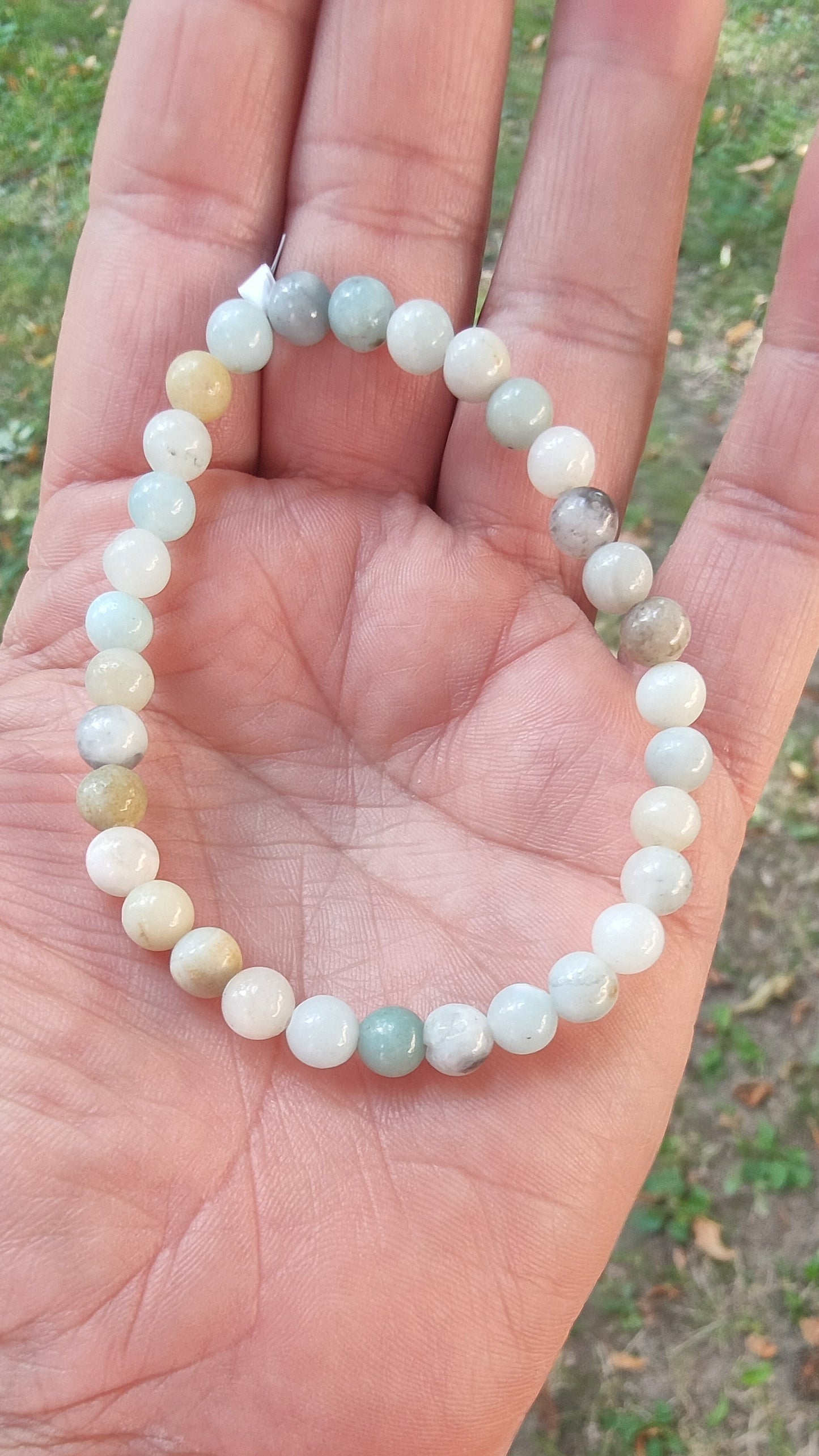 Bracelet en Amazonite du Pérou - perles de 6 mm - Qualité 💎