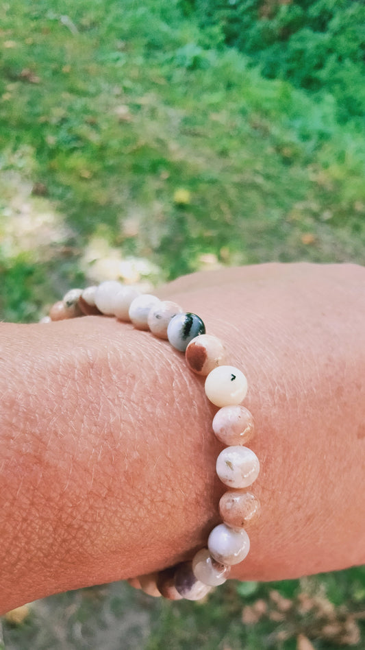 Bracelet en Tiffany stone - perle de 6 mm - qualité 💎💎💎