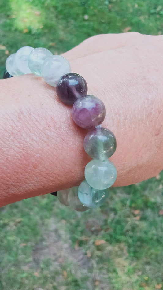 Bracelet en Fluorine - perles de 10 mm - Qualité 💎💎💎