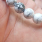 Bracelet en Howlite du Zimbabwe - perles de 8 mm - Taille 2 - Qualité 💎💎💎💎