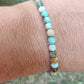 Bracelet en Turquoise du Pérou  - perles de 4 mm - qualité 💎💎💎💎