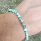 Bracelet en Turquoise du Pérou  - perles de 4 mm - qualité 💎💎💎💎