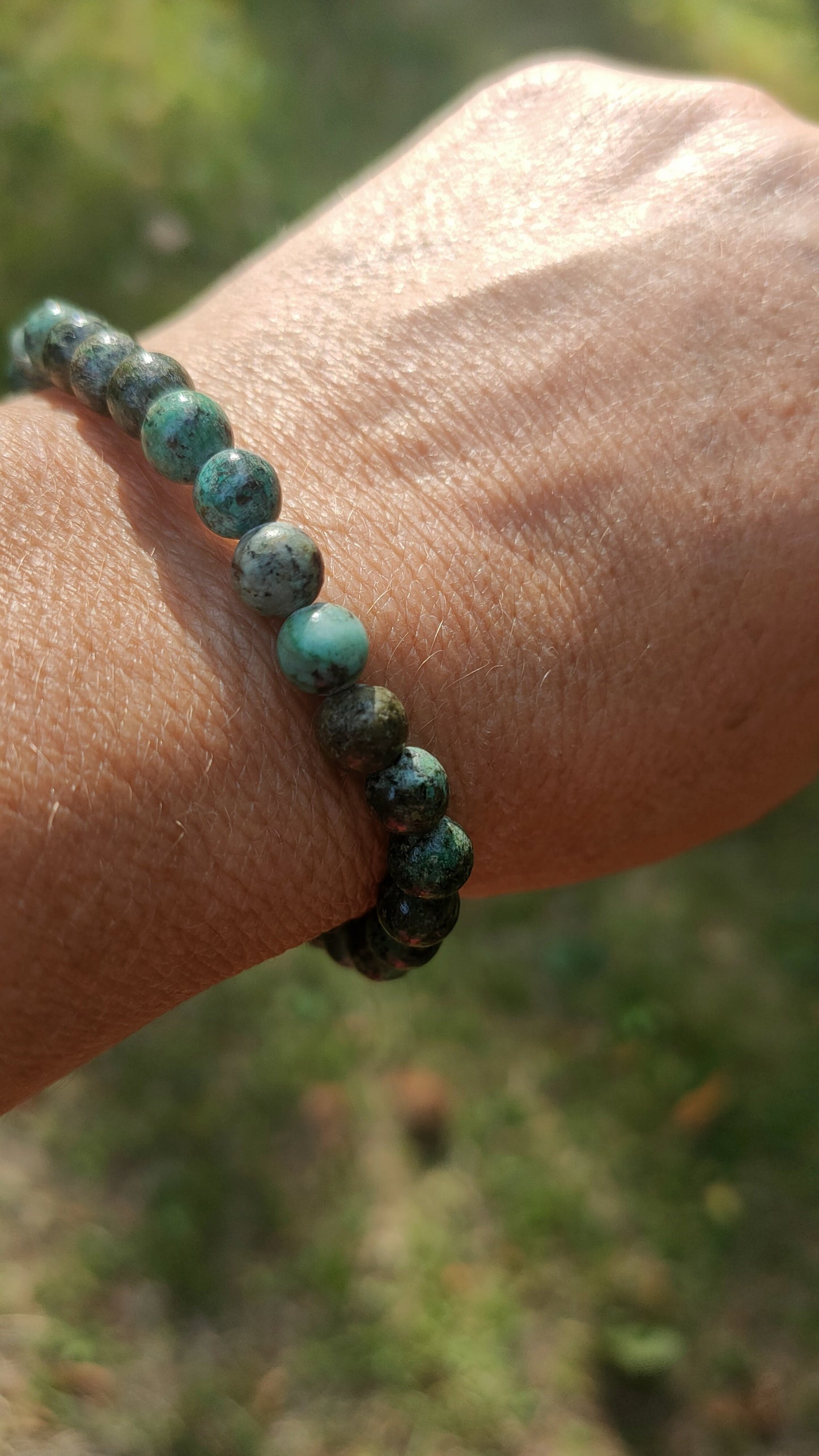 Bracelet en Turquoise d'Afrique  - perles de 6 mm - qualité 💎💎💎