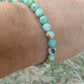 Bracelet en Turquoise de Mongolie  - perles de 6 mm - qualité 💎💎💎