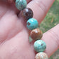Bracelet en Turquoise du Pérou  - perles de 9 mm - qualité 💎💎💎