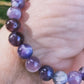Bracelet en Améthyste rubannée du Brésil - perles de 6 mm - qualité 💎💎💎💎💎💎