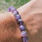 Bracelet en Améthyste  du Brésil - perles de 6 mm - qualité 💎💎💎