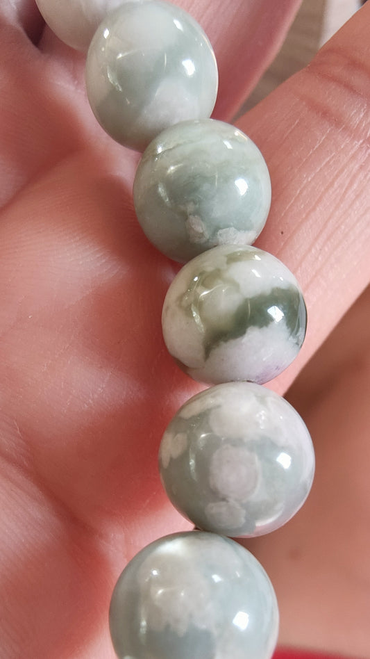 Bracelet en Jade de Hetian - perles de 10 mm - qualité 💎💎💎💎
