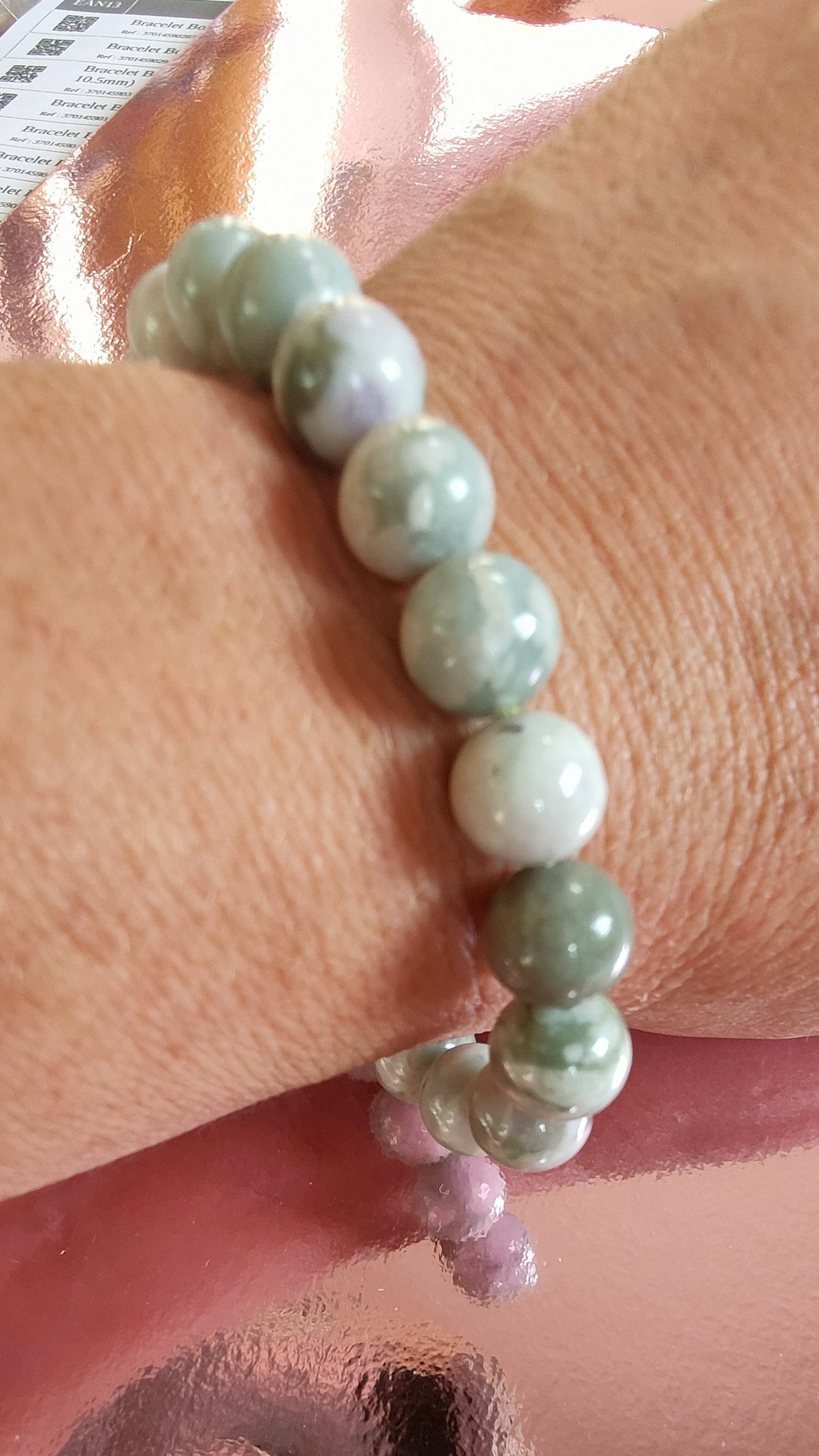 Bracelet en Jade de Hetian - perles de 10 mm - qualité 💎💎💎💎