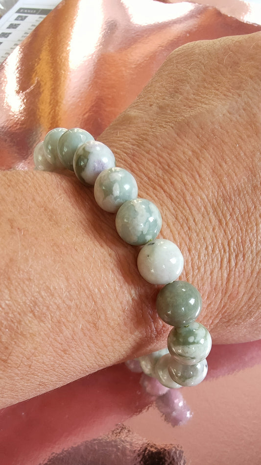 Bracelet en Jade de Hetian - perles de 10 mm - qualité 💎💎💎💎