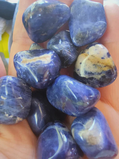 Sodalite de Namibie - Pierre roulée - Qualité AA - Taille au choix