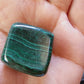 Malachite du Congo - Pierre roulée - Qualité AA - Environ 30 mm (1 angle râpé)