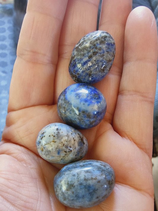 Lapis Lazuli d'Afganistan - Pierre roulée - Qualité AB - Environ 20  mm