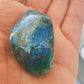 1 Chrysocolle Shattuckite de Namibie - Pierre roulée - Qualité AA - Environ 40 mm