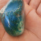 1 Chrysocolle Shattuckite de Namibie - Pierre roulée - Qualité AA - Environ 40 mm