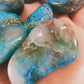 Chrysocolle Shattuckite de Namibie - Pierre roulée - Qualité AA - Environ 30 mm