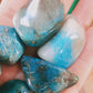 Chrysocolle Shattuckite de Namibie - Pierre roulée - Qualité AA - Environ 30 mm