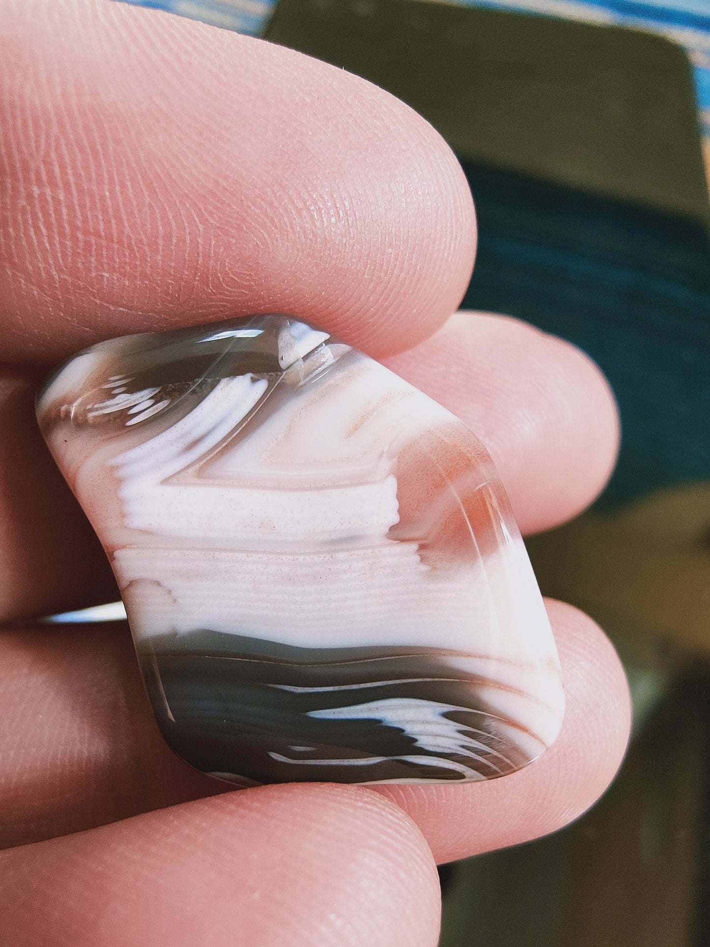 Agate Botswana rose - Pierre roulée - Qualité AA - Environ 20 mm