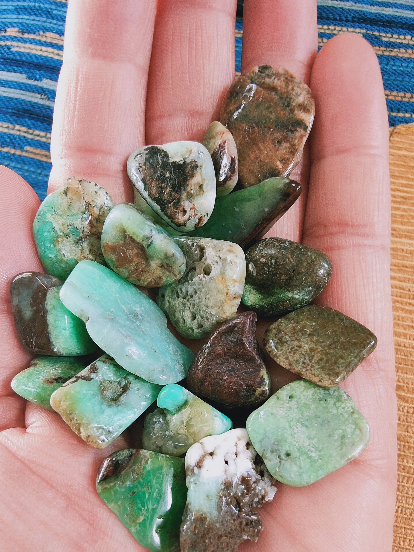 Chrysoprase - Pierre roulée - Qualité AB - Taille au choix